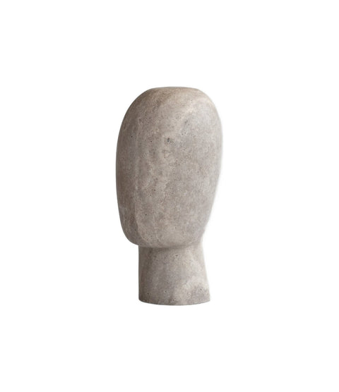 Head Sculpture, Medio by 101 Copenhagen in Silver Travertine – In Dubai by WSPR