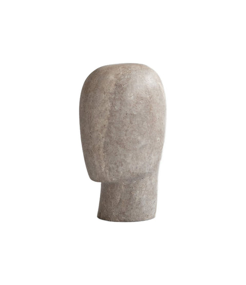 Head Sculpture, Mini by 101 Copenhagen in Silver Travertine – In Dubai by WSPR