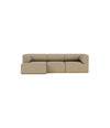Eave Modular Sofa 96 by Audo in Audo Bouclé 02, Configuration 12 3-seater with left chaise longue, front view – In Dubai by WSPR