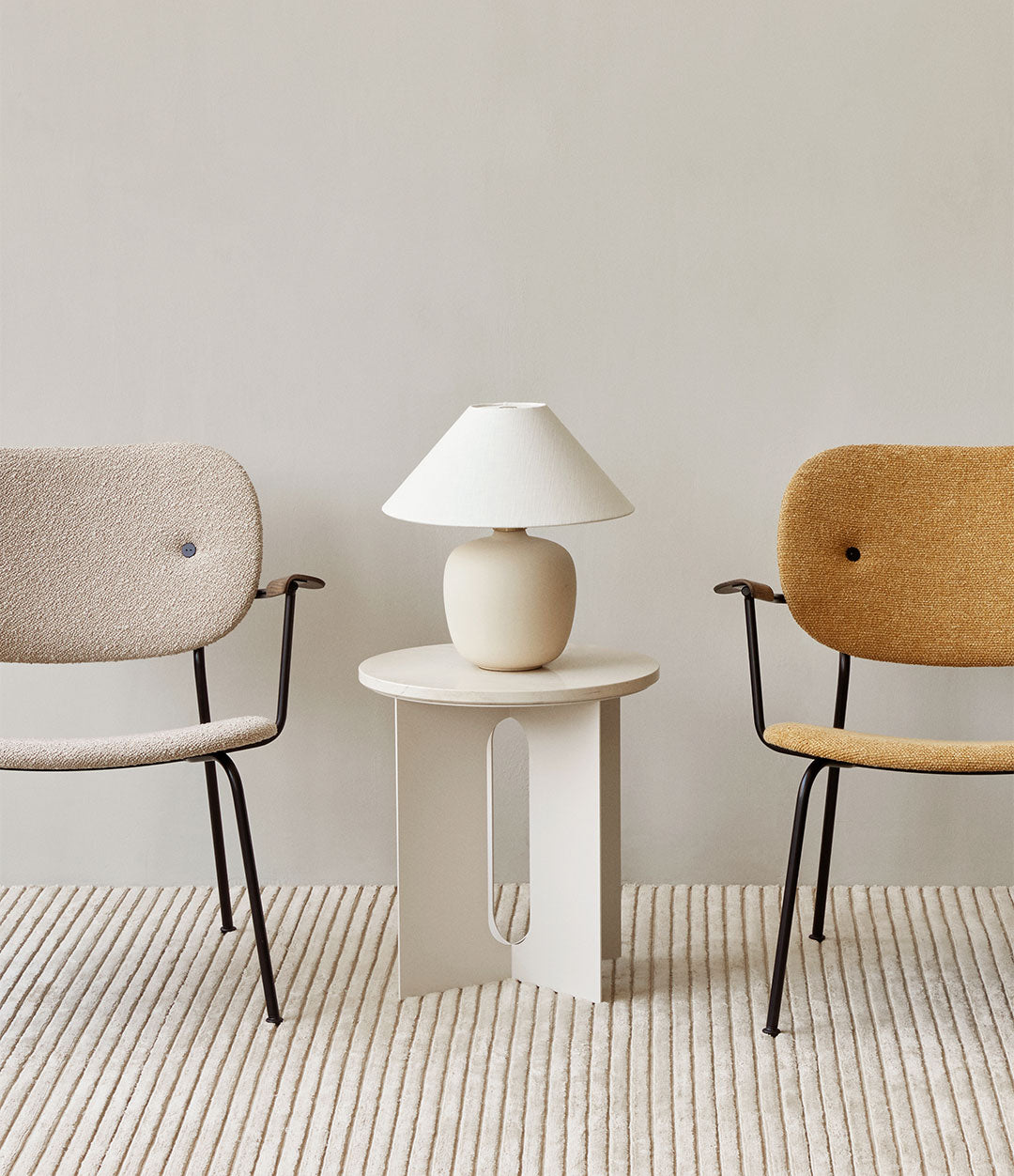 Androgyne Side Table by Audo styled in an interior – view 9 – In Dubai by WSPR