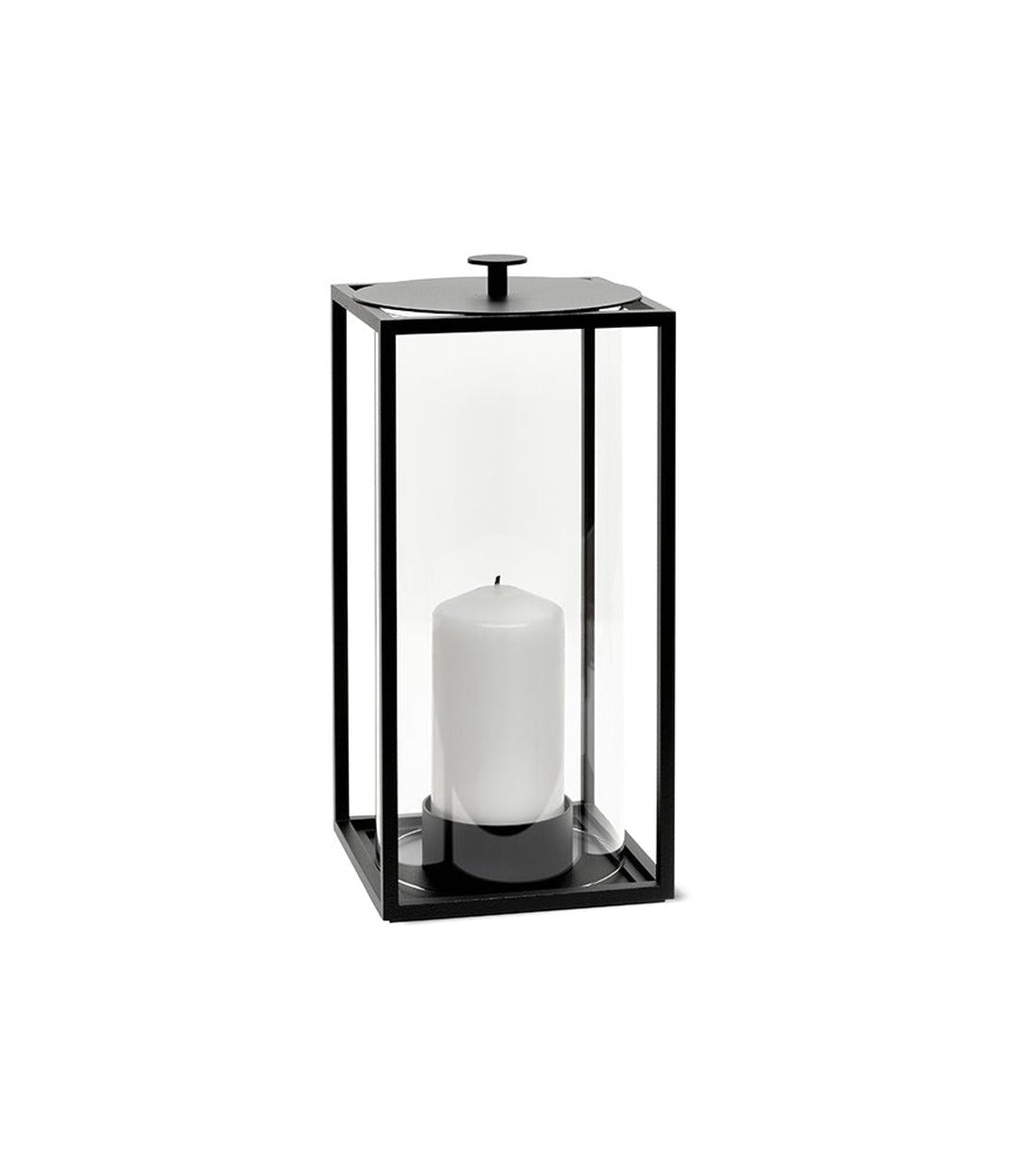 Light'In Lantern by Audo in black, medium size, front view – In Dubai by WSPR