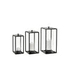Light'In Lantern by Audo in black, shown with the other sizes in the family – In Dubai by WSPR