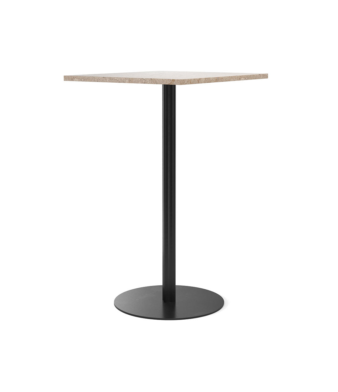 Harbour Column Bar Table 70 x 60 cm by Audo in Round Base, Kunis Breccia Stone – In Dubai by WSPR