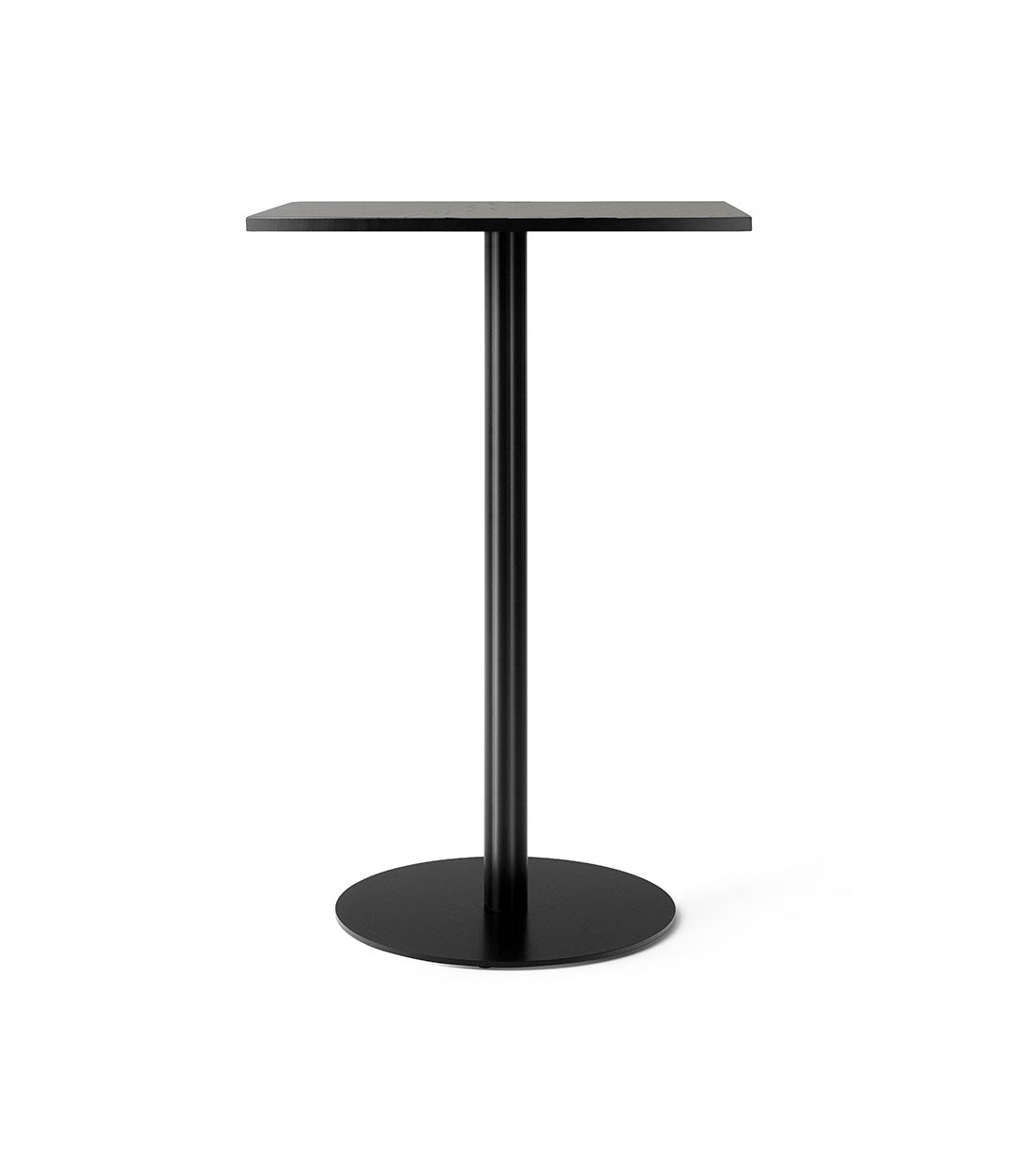 Harbour Column Bar Table 70 x 60 cm by Audo in Round Base, Charcoal Linoleum – In Dubai by WSPR