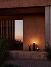 Meira Oil Lantern by Audo styled on a covered terrace at sunset – In Dubai by WSPR