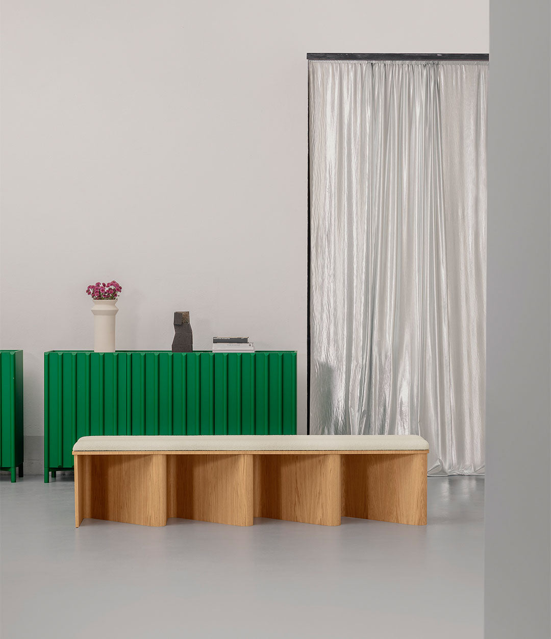 Nami Bench by Miniforms styled in an interior – view 2 – In Dubai by WSPR