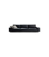 Air Sofa by Sancal with Wide Arm in black leather – In Dubai by WSPR