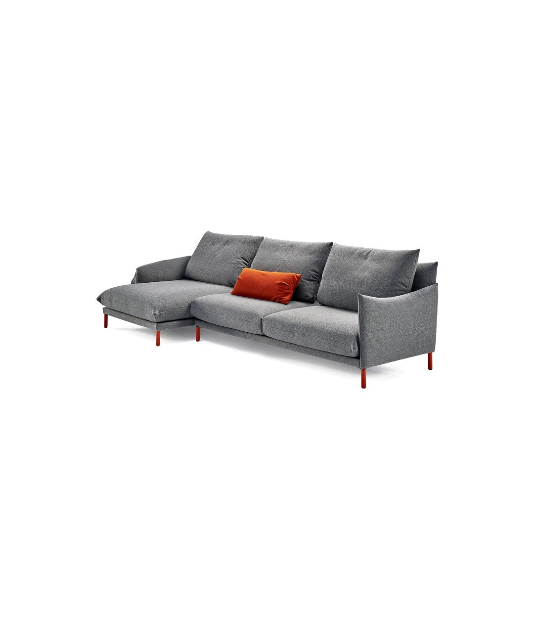 Alpino Modular Sofa, Module by Sancal with chaise longue, three-quarter view – In Dubai by WSPR