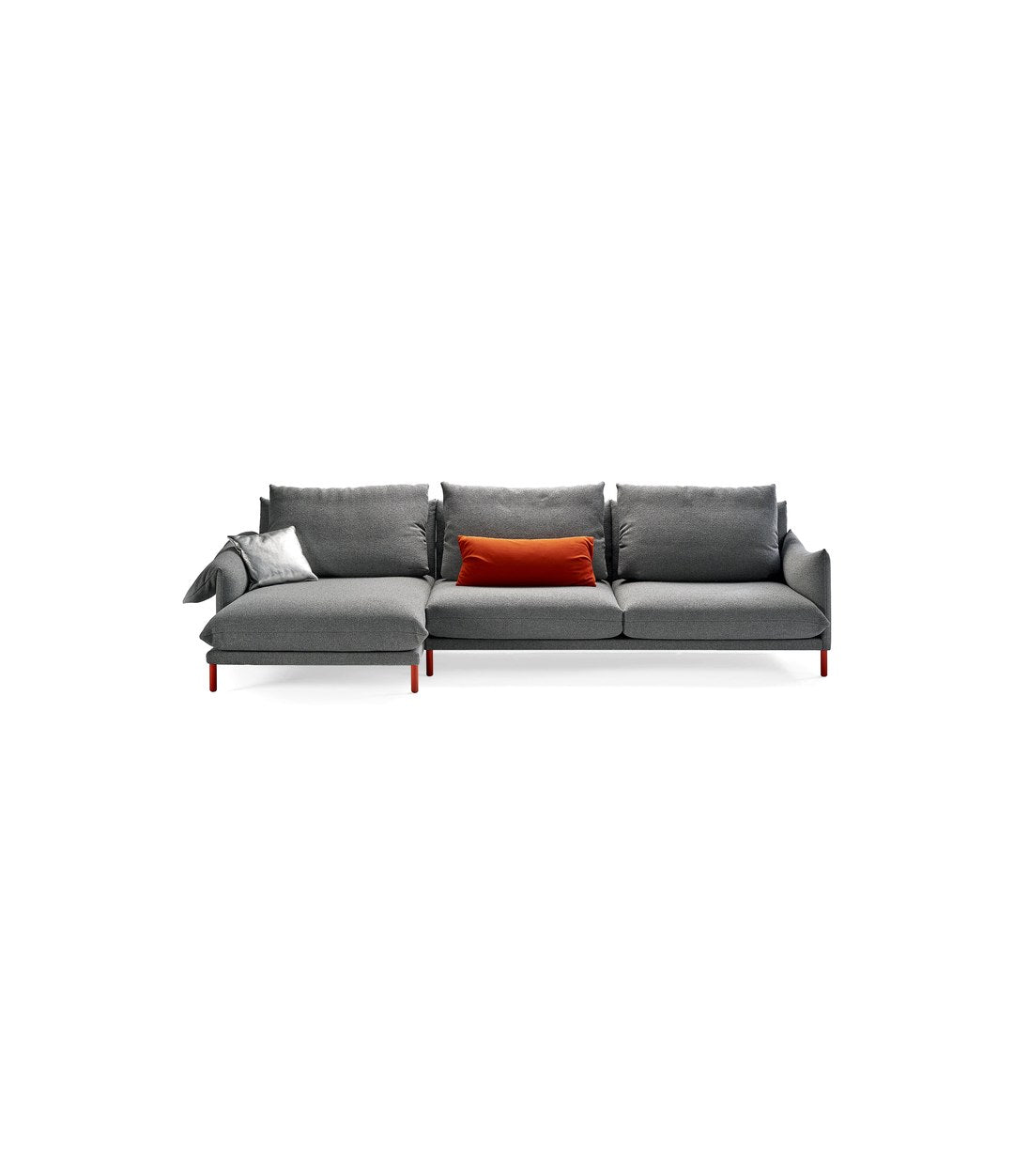 Alpino Modular Sofa, Module by Sancal with chaise longue, front view – In Dubai by WSPR