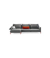 Alpino Modular Sofa, Module by Sancal with chaise longue, front view – In Dubai by WSPR