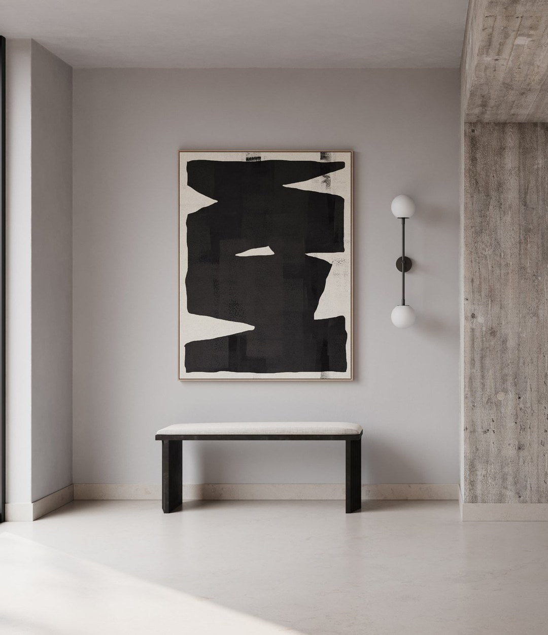 Arc Bench by 101 Copenhagen in Coffee in a styled interior – In Dubai by WSPR