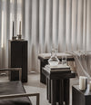 Arc Bench Cushion, Linen by 101 Copenhagen in a styled interior – In Dubai by WSPR
