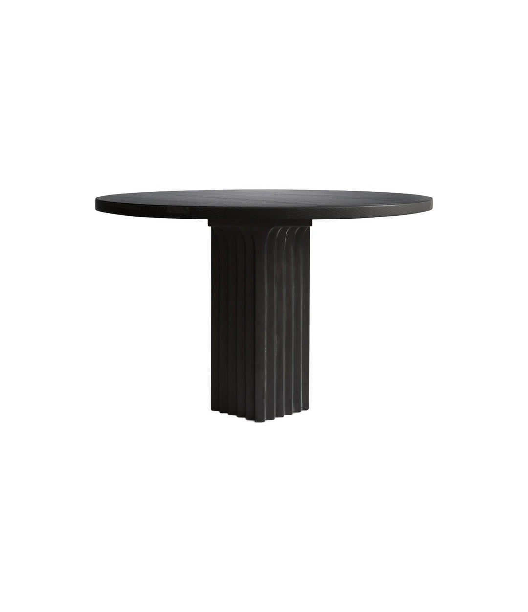 Arc Dining Table, Ø120 by 101 Copenhagen in Coffee Black Oak – In Dubai by WSPR