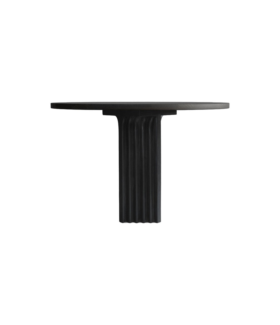 Arc Dining Table, Ø120 by 101 Copenhagen in Coffee Black Oak, view 2 – In Dubai by WSPR