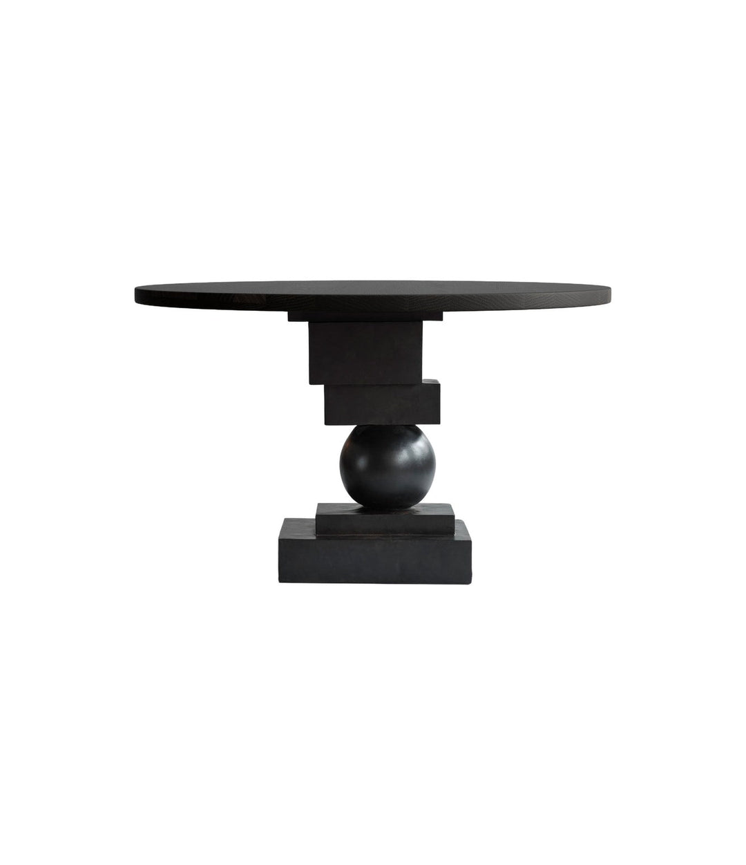 Artist Dining Table, Ø120 by 101 Copenhagen in H35mm / Coffee Black Oak – In Dubai by WSPR