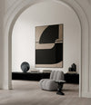 Artist Side Table by 101 Copenhagen in Coffee in a styled interior – In Dubai by WSPR