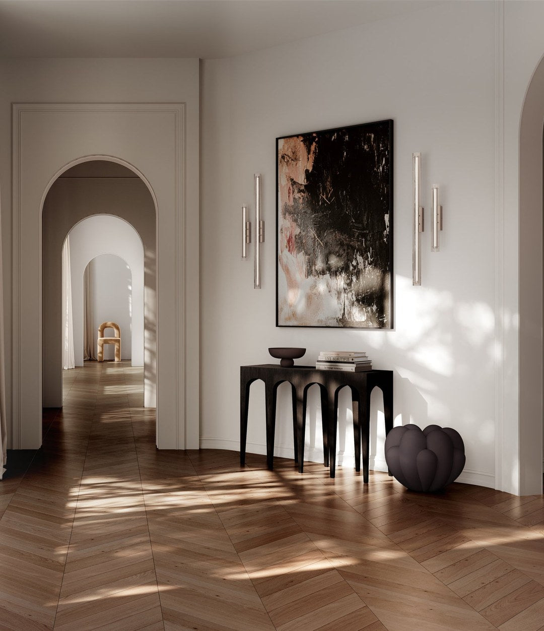 Baburu Bowl, Medio by 101 Copenhagen in Chocolate Brown in a styled interior – In Dubai by WSPR