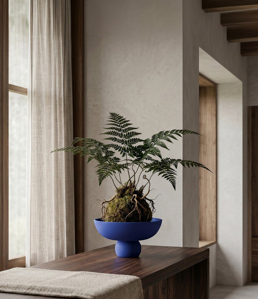 Baburu Bowl, Mini by 101 Copenhagen in Marrakech Blue in a styled interior – In Dubai by WSPR