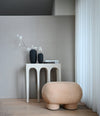 Big Foot Bench, Petit by 101 Copenhagen in Nubuck in a styled interior, view 2 – In Dubai by WSPR