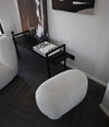 Big Foot Bench, Petit by 101 Copenhagen in Off White in a styled interior – In Dubai by WSPR