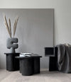 Big Foot Table, Tall by 101 Copenhagen in Coffee in a styled interior, view 3 – In Dubai by WSPR