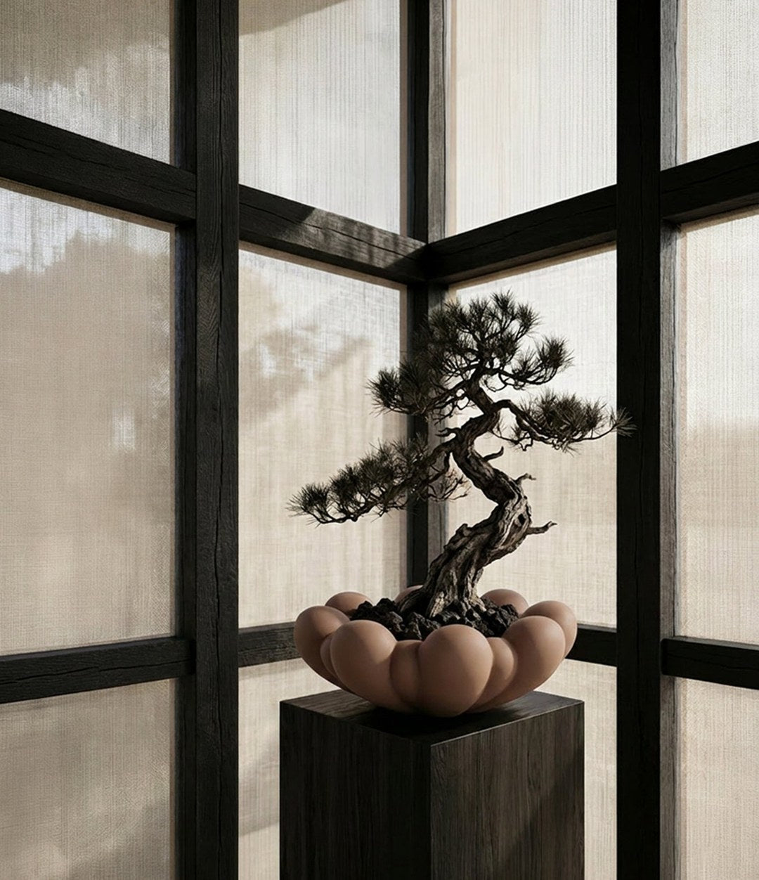 Bloom Tray, Big by 101 Copenhagen in Almond in a styled interior – In Dubai by WSPR