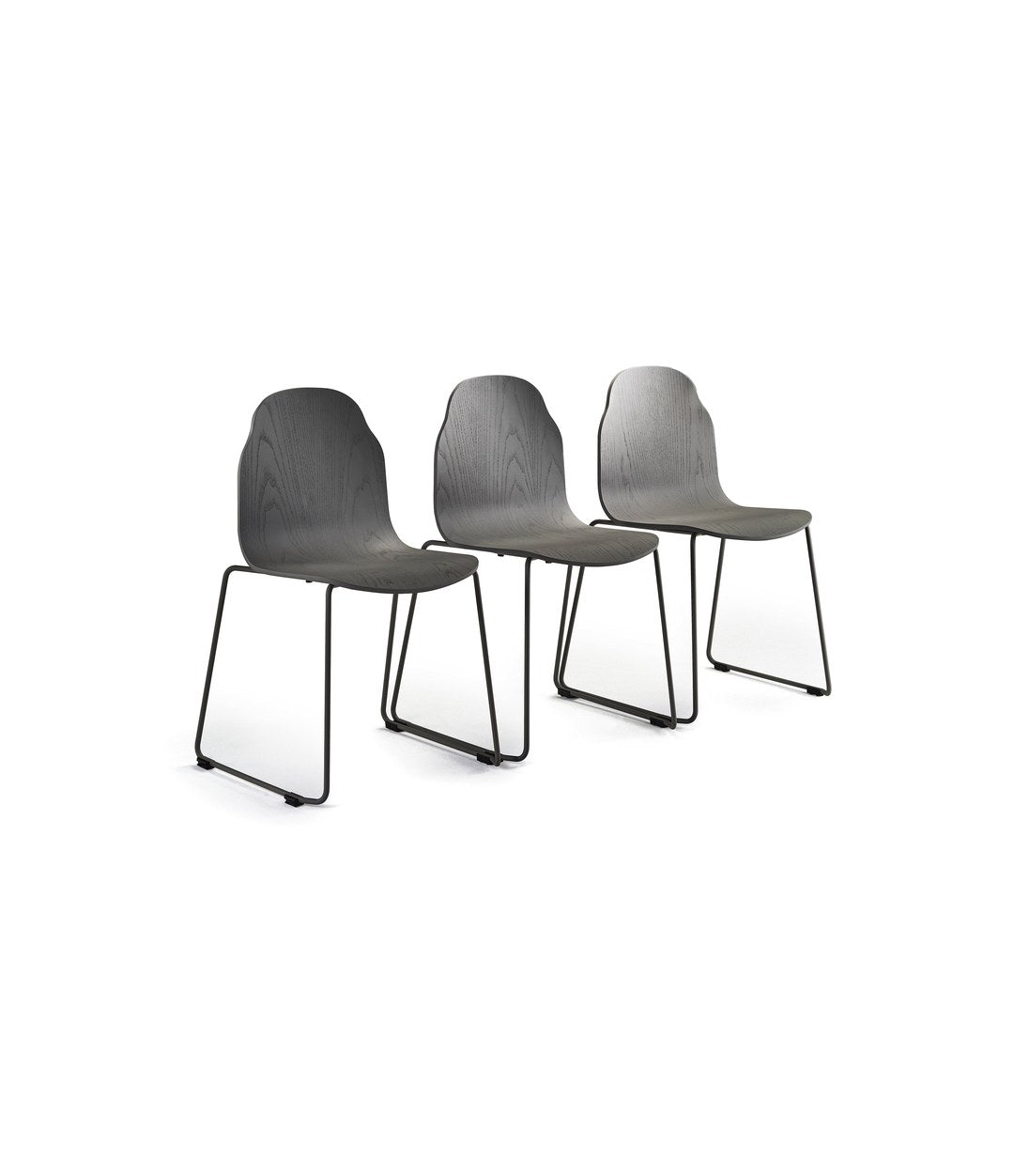 Body Chair by Sancal in grey on a sled base – In Dubai by WSPR