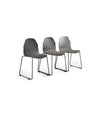 Body Chair by Sancal in grey on a sled base – In Dubai by WSPR