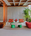 Bold Coffee Table by Sancal 100 × 100 cm Designer's Edition in a lounge – In Dubai by WSPR