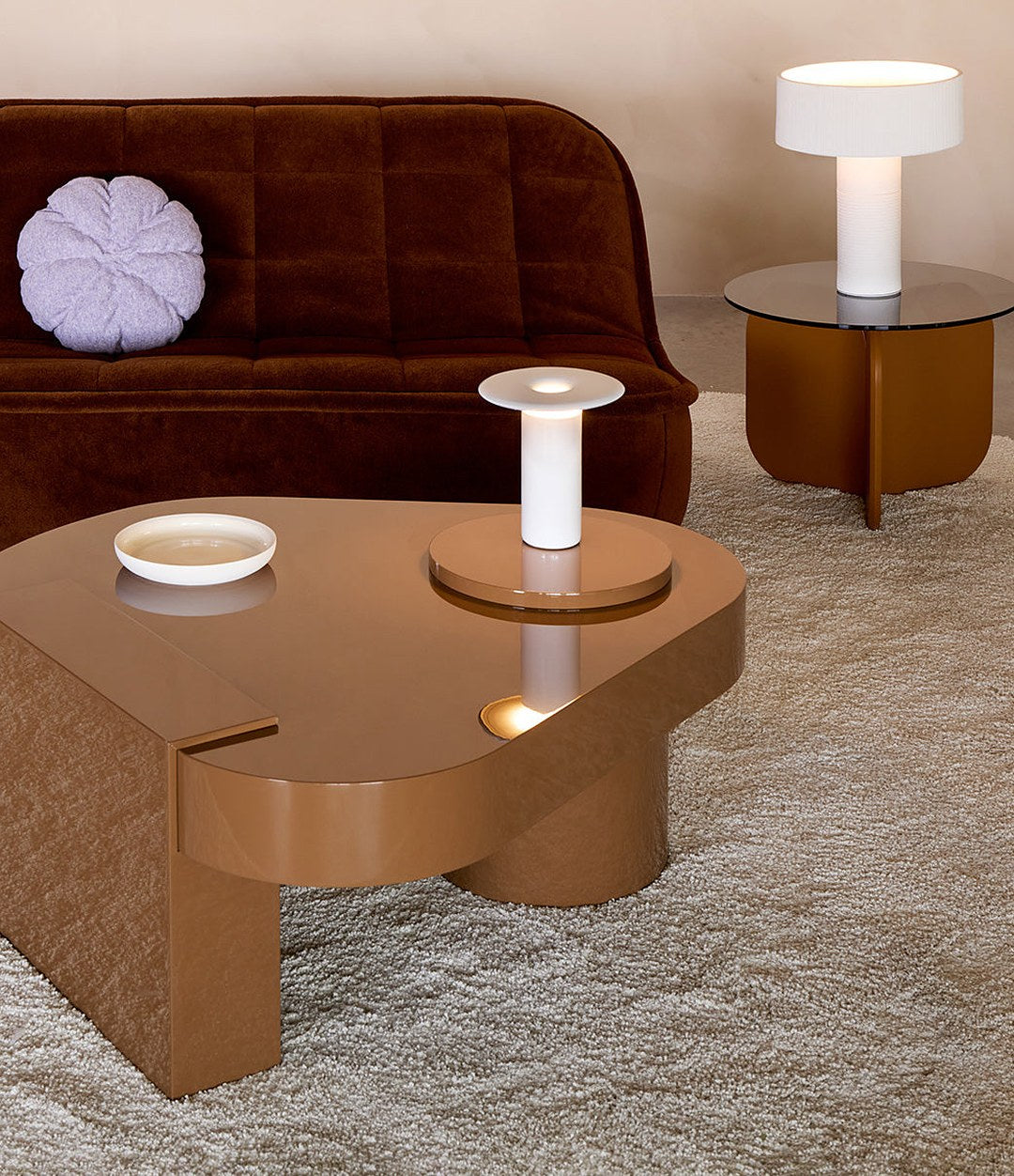Bold Coffee Table by Sancal 100 × 100 cm in high gloss lacquer – In Dubai by WSPR