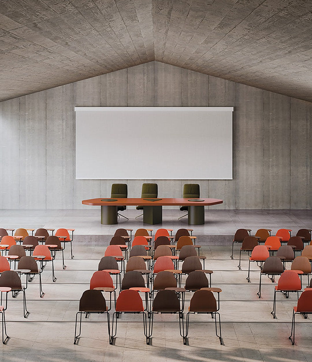 Bold Conference Table by Sancal in an auditorium – In Dubai by WSPR