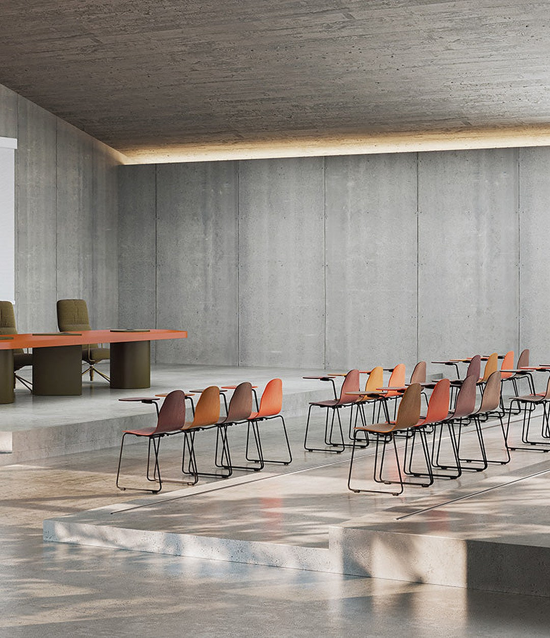 Bold Conference Table by Sancal on a stage – In Dubai by WSPR