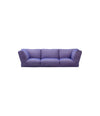 Bolide Sofa by Miniforms in Set 1, three-seat composition in lilac fabric, front view – In Dubai by WSPR