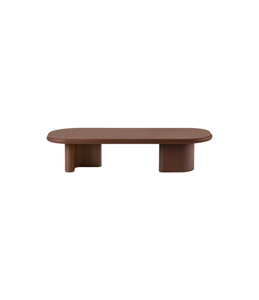Bonbon long coffee table 160 x 70 by Miniforms, lacquered in brown – In Dubai by WSPR