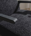 Boomerang Chill Wing Armchair by Sancal detail of the black stained ash arm – In Dubai by WSPR
