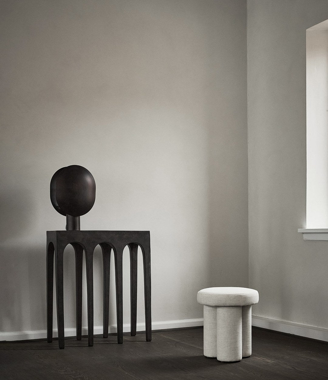 Bow Console by 101 Copenhagen in Coffee in a styled interior – In Dubai by WSPR