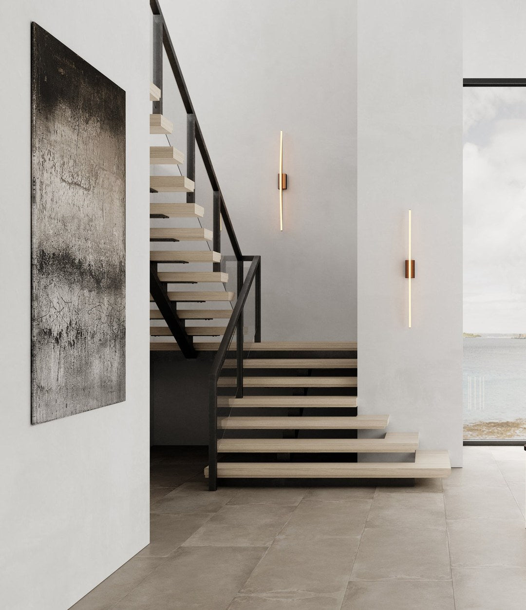 Bow Wall Lamp, Big by 101 Copenhagen in Bronze in a styled interior, view 2 – In Dubai by WSPR