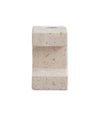 Brick Candle Holder, Low by 101 Copenhagen in Limestone, view 2 – In Dubai by WSPR