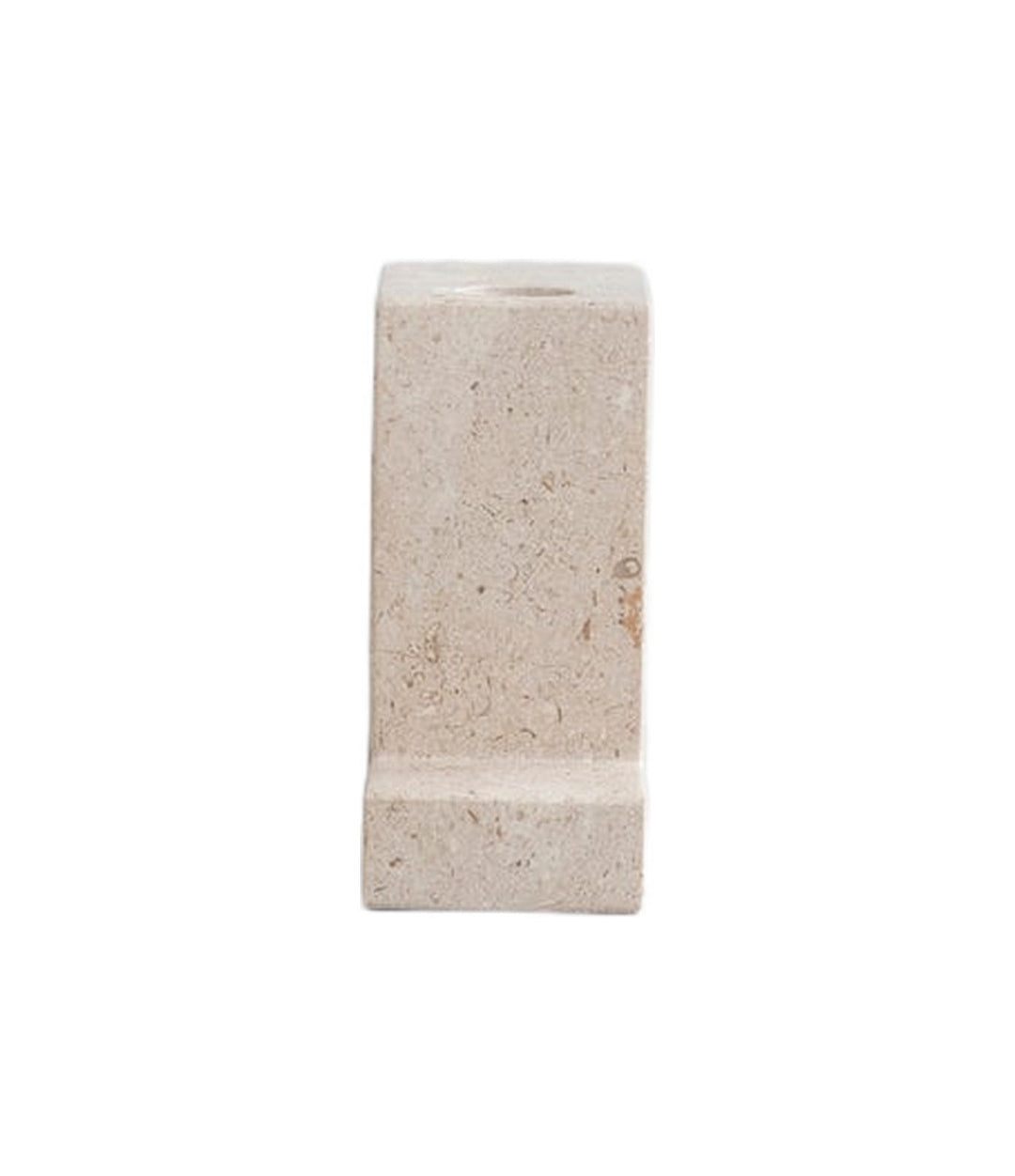 Brick Candle Holder, Tall by 101 Copenhagen in Limestone, view 2 – In Dubai by WSPR