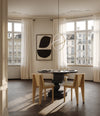 Brutus Slim Dining Chair by 101 Copenhagen in Natural Oak in a styled interior – In Dubai by WSPR
