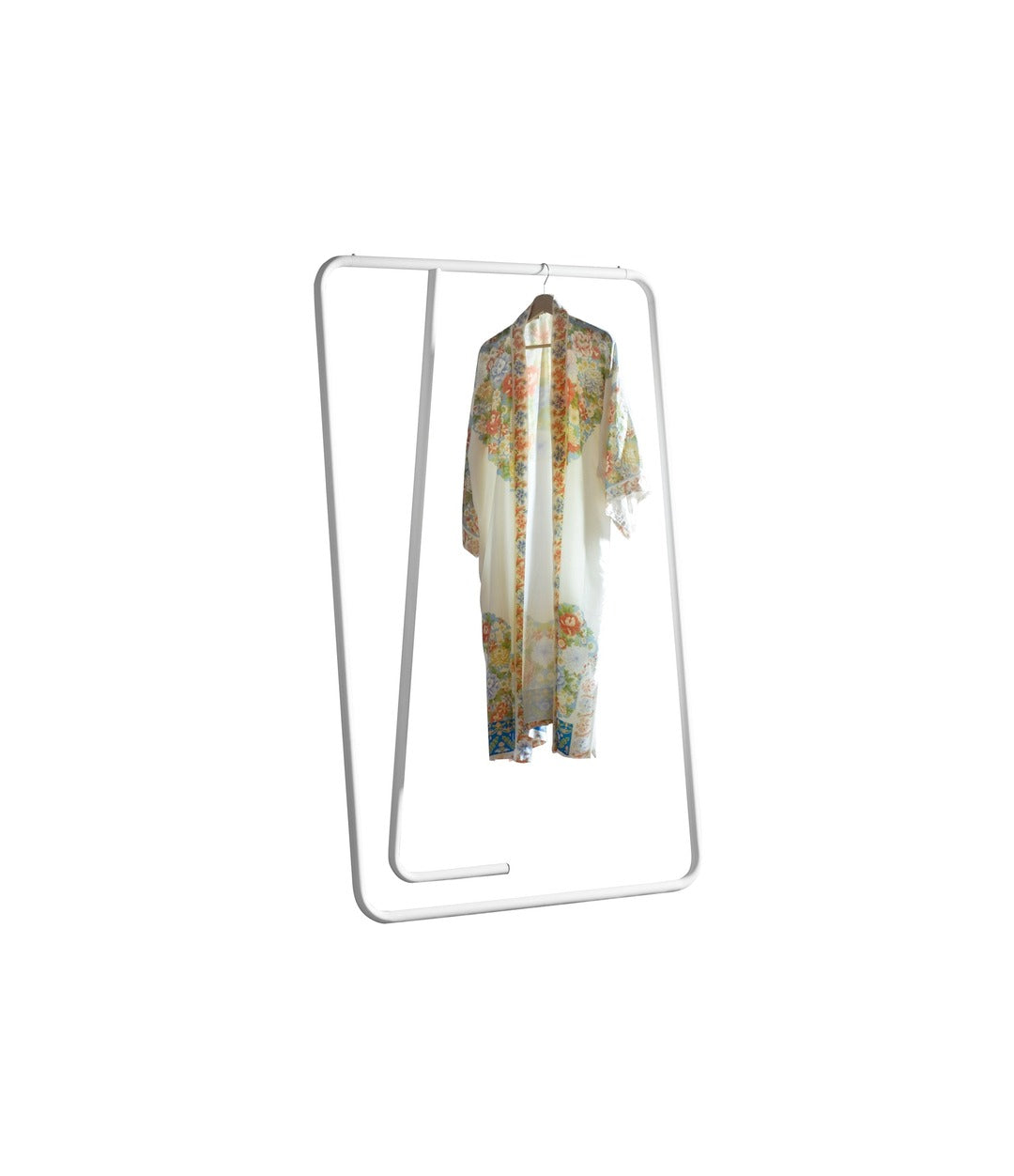 Caio Coat Rack by Miniforms in Lacquered white frame, front view – In Dubai by WSPR