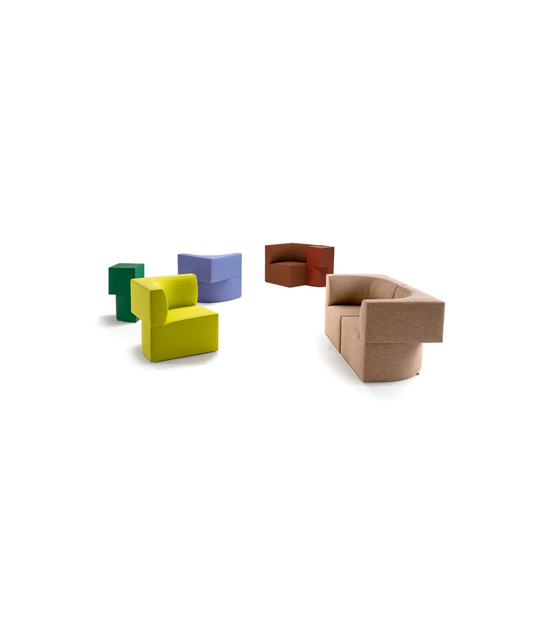 Canto Modular Sofa by Sancal in five colours, single modules – In Dubai by WSPR