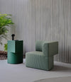 Canto Modular Sofa by Sancal in green with the side table – In Dubai by WSPR