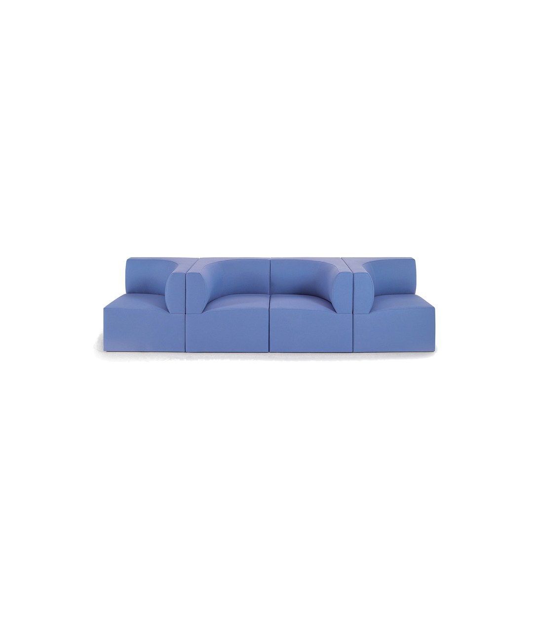 Canto Modular Sofa by Sancal in blue, a straight four-seat configuration – In Dubai by WSPR
