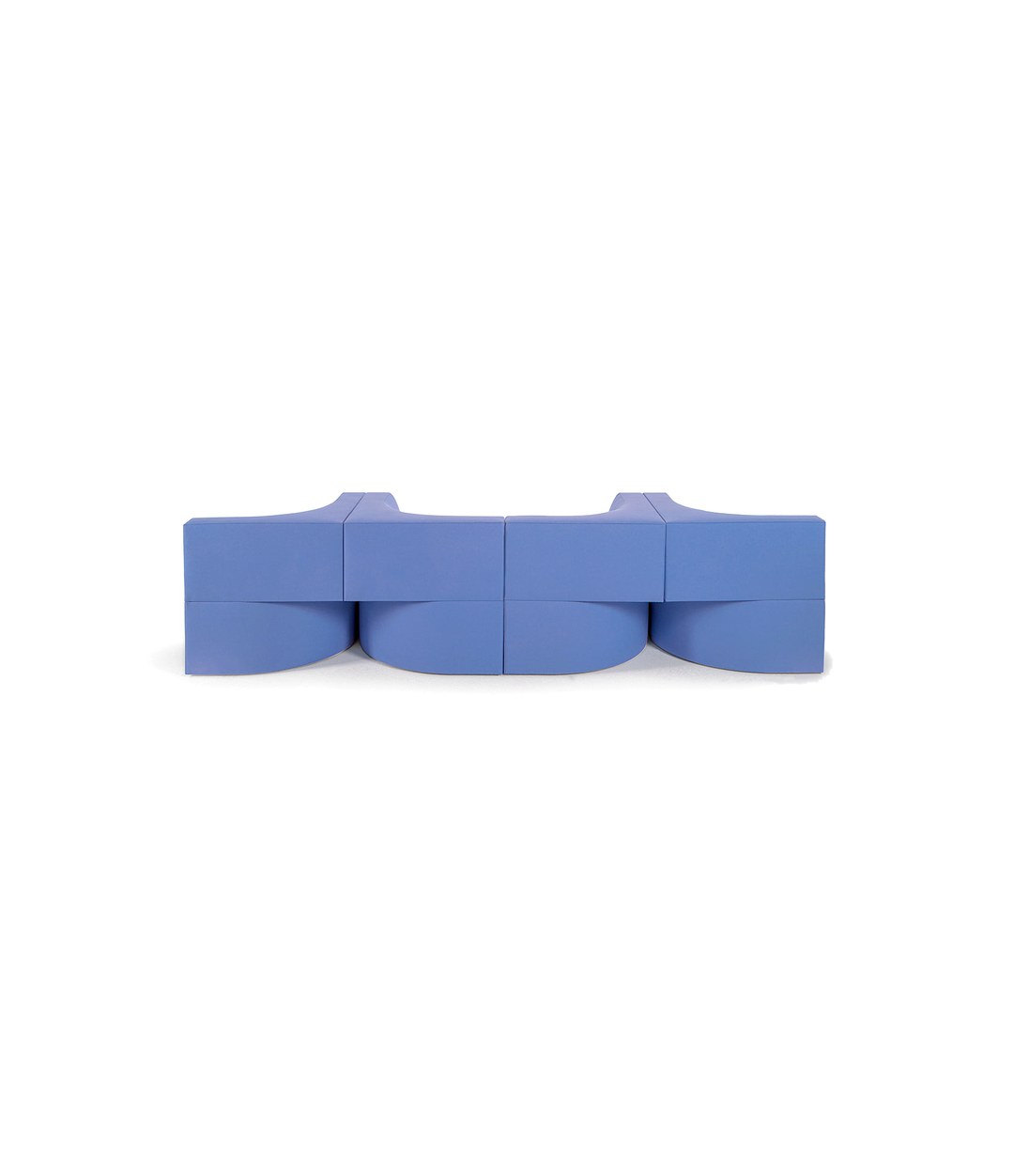 Canto Modular Sofa by Sancal in blue, a back-to-back configuration – In Dubai by WSPR