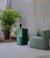 Canto Side Table by Sancal in green in a lounge – In Dubai by WSPR