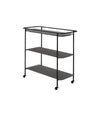 Charging Trolley by Audo in black powder-coated steel, three-quarter view – In Dubai by WSPR