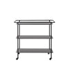 Charging Trolley by Audo in black powder-coated steel, front view – In Dubai by WSPR