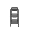 Charging Trolley by Audo in black powder-coated steel, side view – In Dubai by WSPR