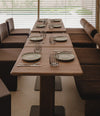 Cita Bench by Sancal wooden benches with tables – In Dubai by WSPR